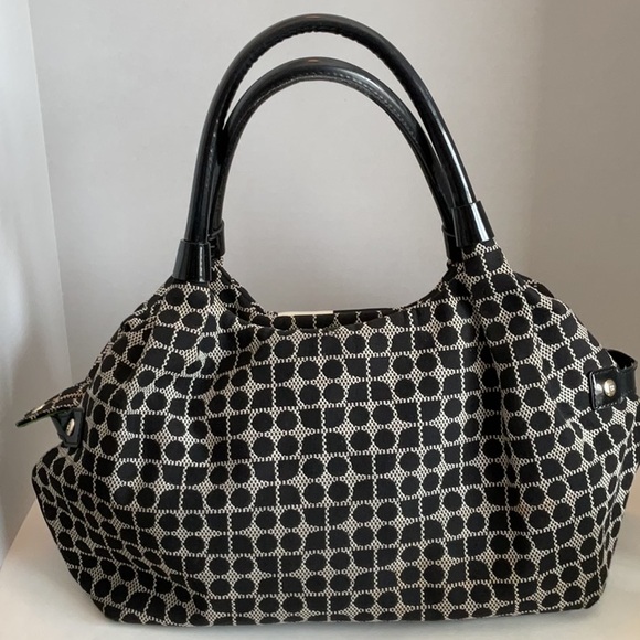 Vintage Kate Spade Stylish Black and White Tote Bag - Picture 4 of 11
